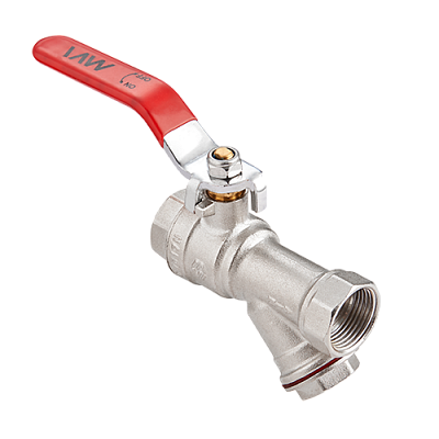 BV.631.05 Кран с фильтром MVI 3/4" вн.-вн. ручка
